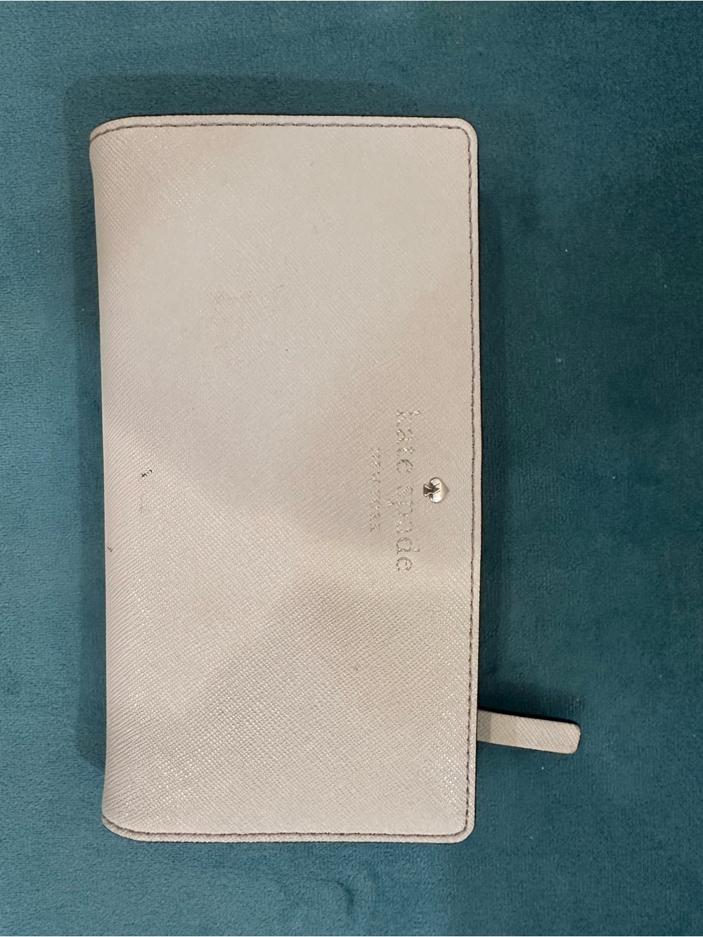 kate spade pale pink saffiano wristlet wallet